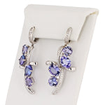 Brilliant Cut Tanzanite Earrings