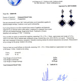 Art Deco Sapphire Drop Earrings