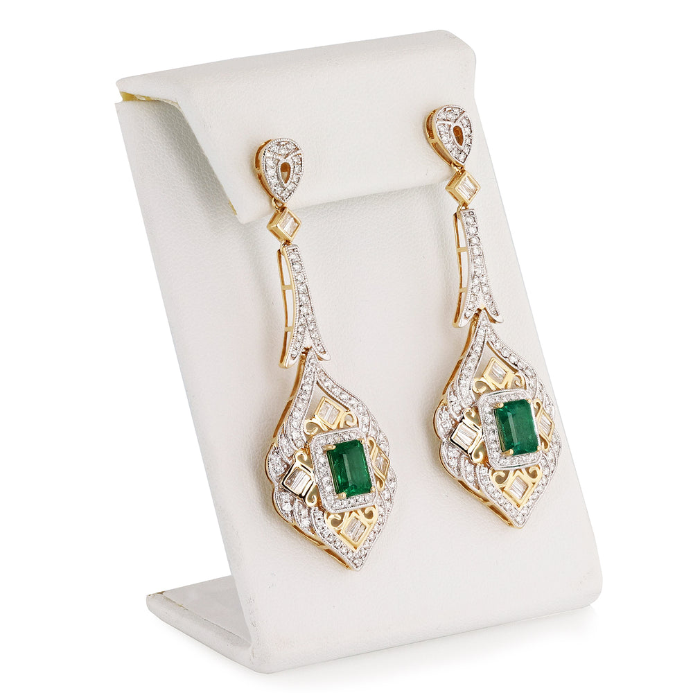 Yellow Gold Luxory Designer Earrings