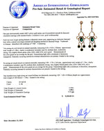 Emerald And Diamond Chandlier Earrings