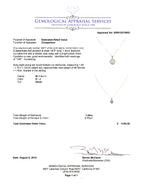 14K Ball Pendant and White Gold Chain