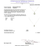 14K Ball Pendant and White Gold Chain