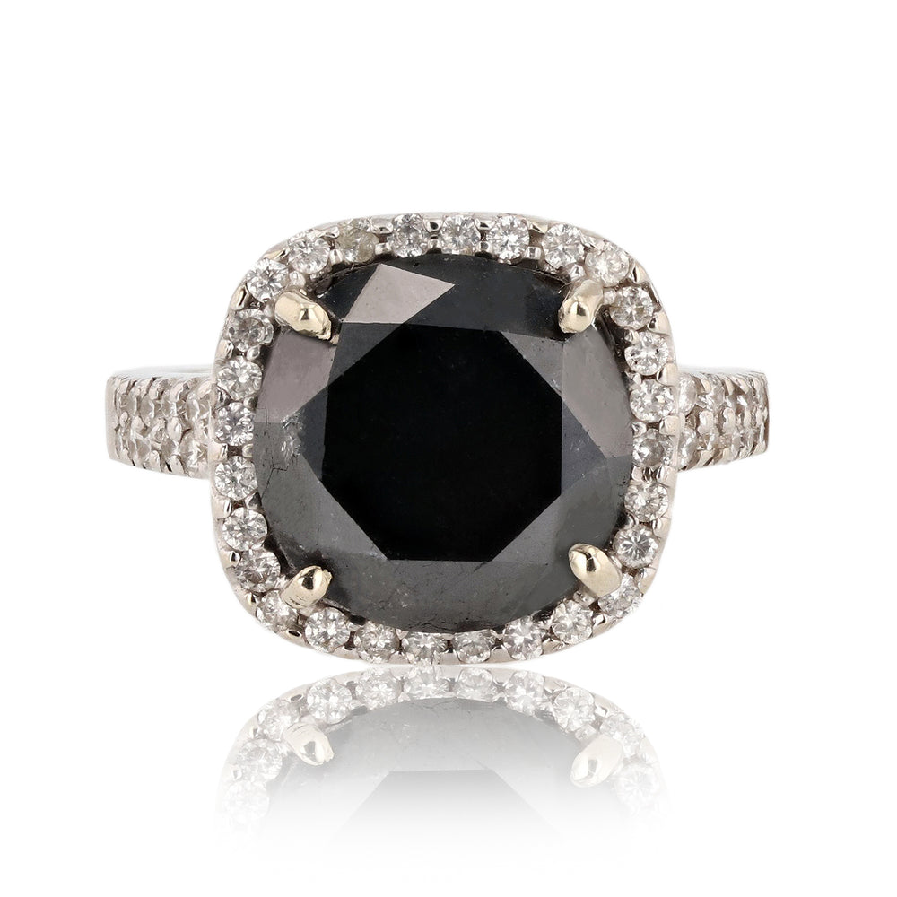 Black And White Diamond Ring