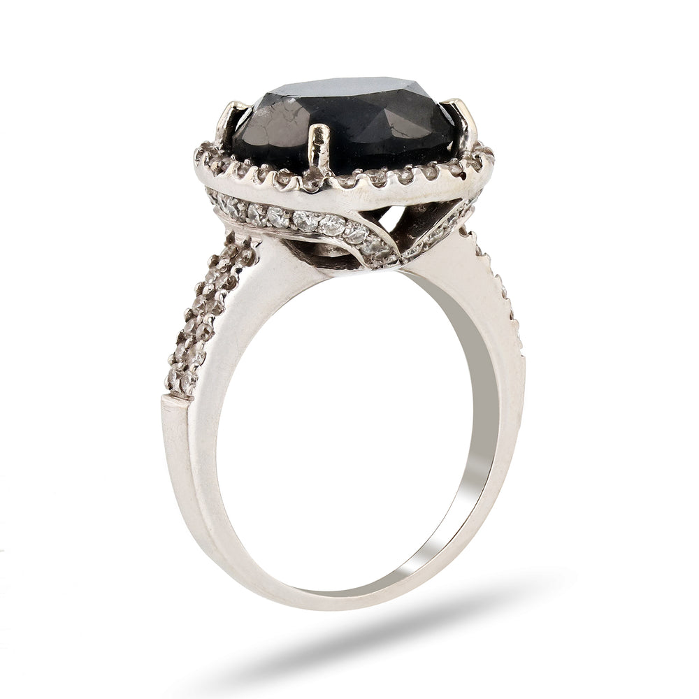 Black And White Diamond Ring