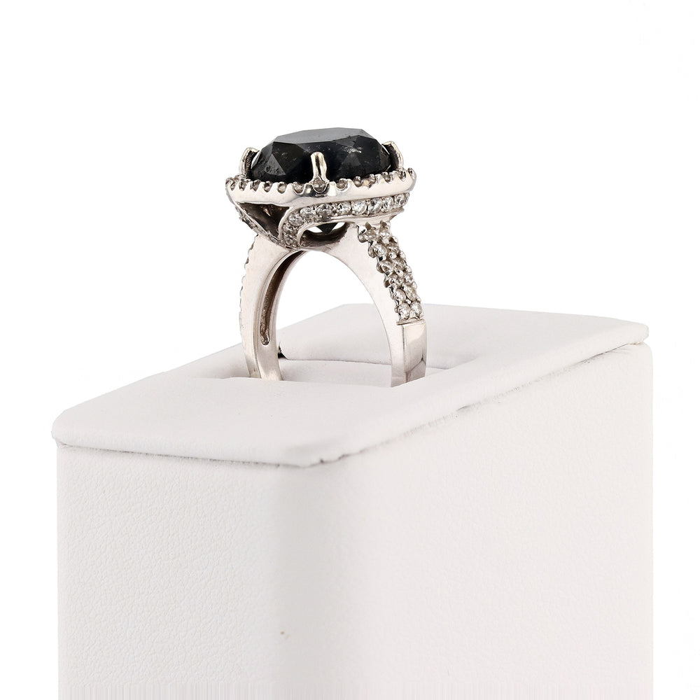 Black And White Diamond Ring