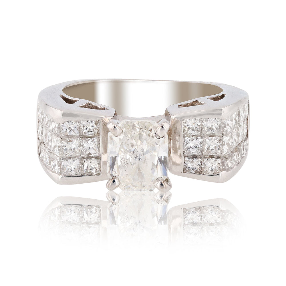 Platinum Bow Shaped Unity Ring