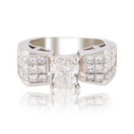 Platinum Bow Shaped Unity Ring