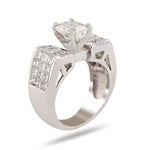 Platinum Bow Shaped Unity Ring