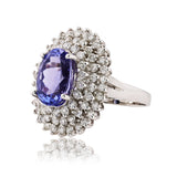 Stunning Tanzanite Diamond Ring
