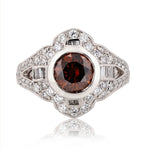 Enhanced Brown Diamond Unity Ring