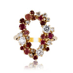 Tiered Oval Wreath Ring