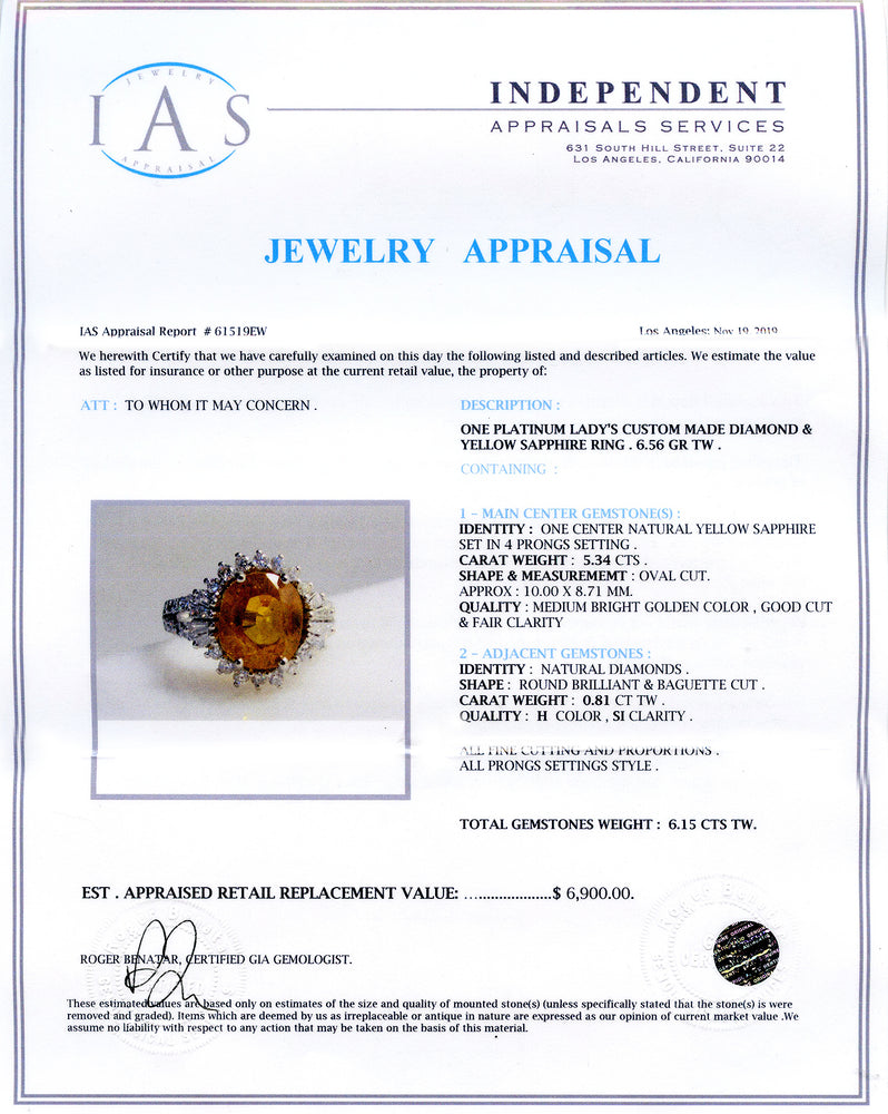 Natural Yellow Sapphire Stone