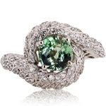 Rare Alexandrite And Diamond Ring
