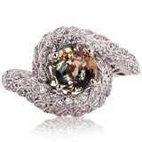 Rare Alexandrite And Diamond Ring